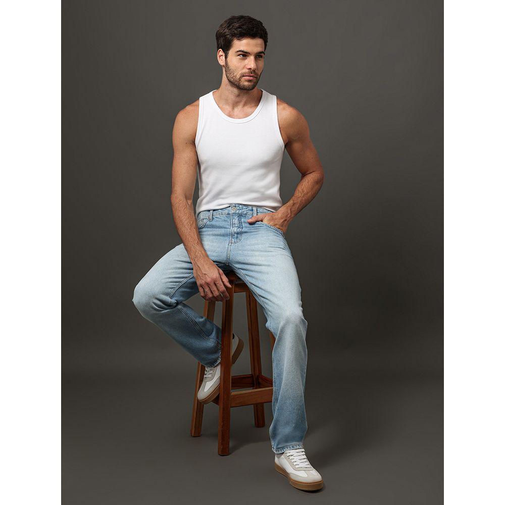 Calça Jeans Masculina 5 Pockets Calvin Klein Jeans - Azul Claro - 5