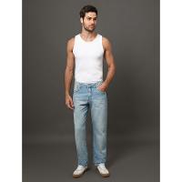 Calça Jeans Masculina 5 Pockets Calvin Klein Jeans - Azul Claro - 3