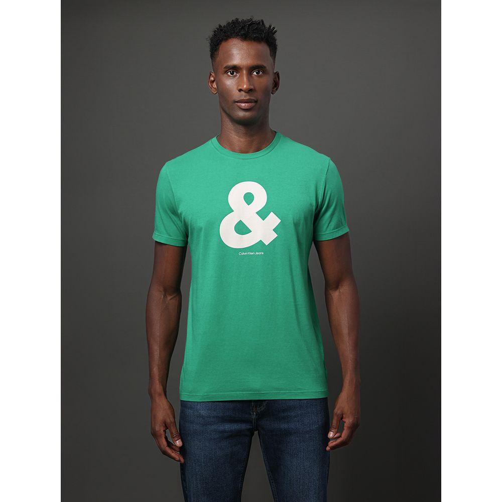 Camiseta Masculina Calvin Klein Jeans - Verde Médio - 1