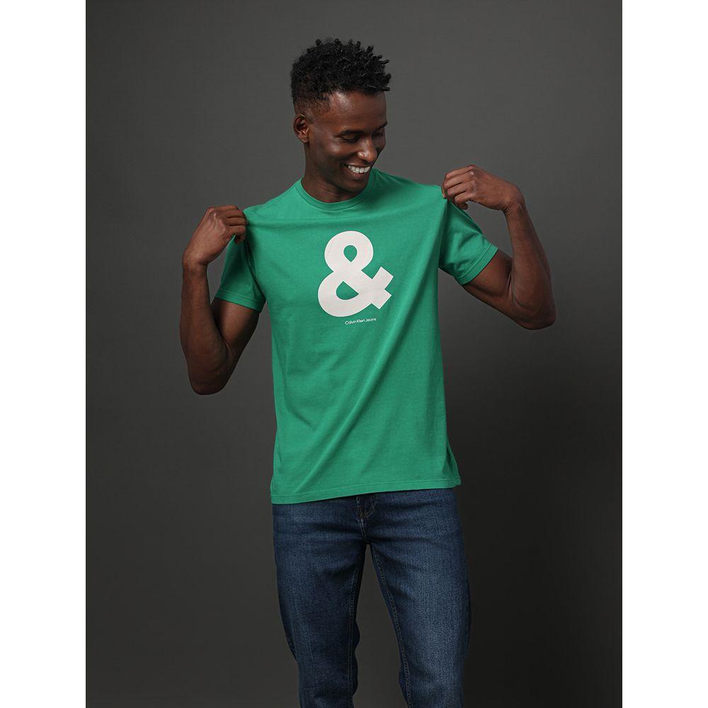Camiseta Masculina Calvin Klein Jeans - Verde Médio - 5