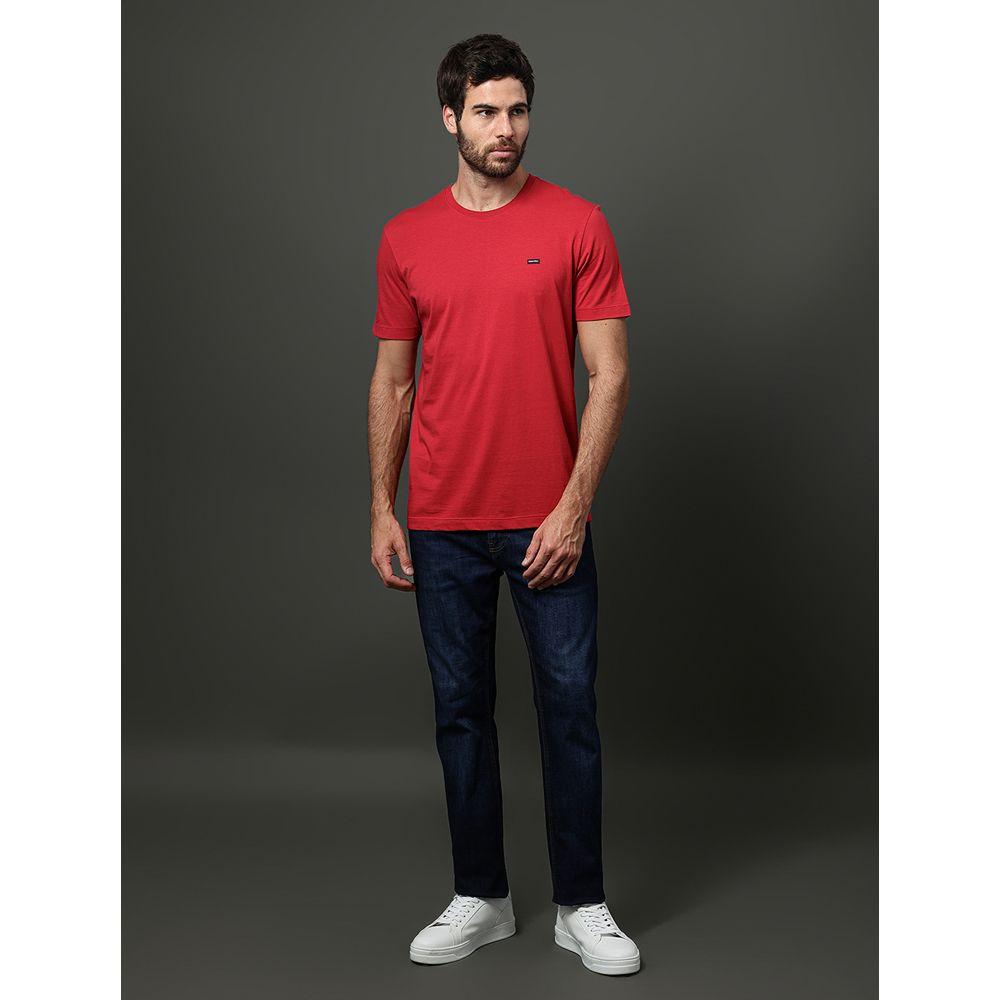 Camiseta Masculina Algodão Egípcio Calvin Klein - Vermelho - 3