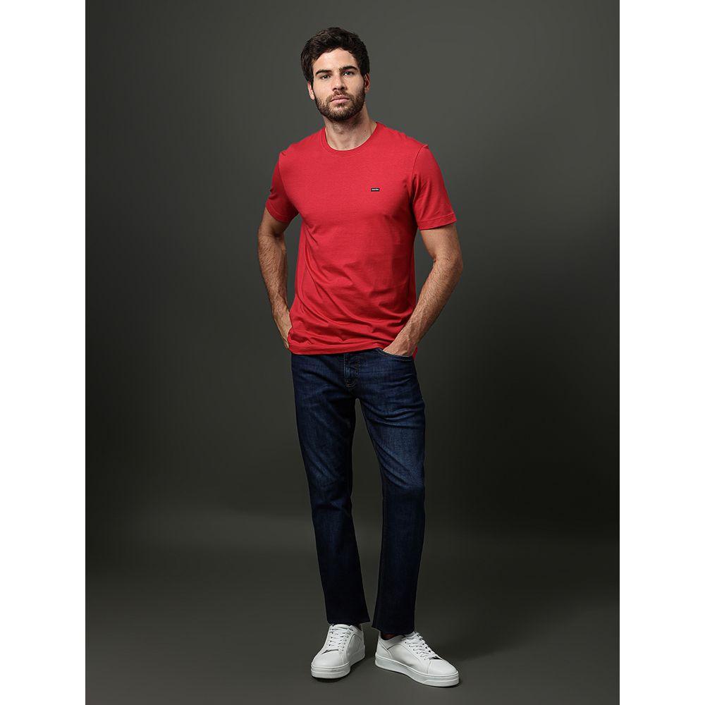 Camiseta Masculina Algodão Egípcio Calvin Klein - Vermelho - 5