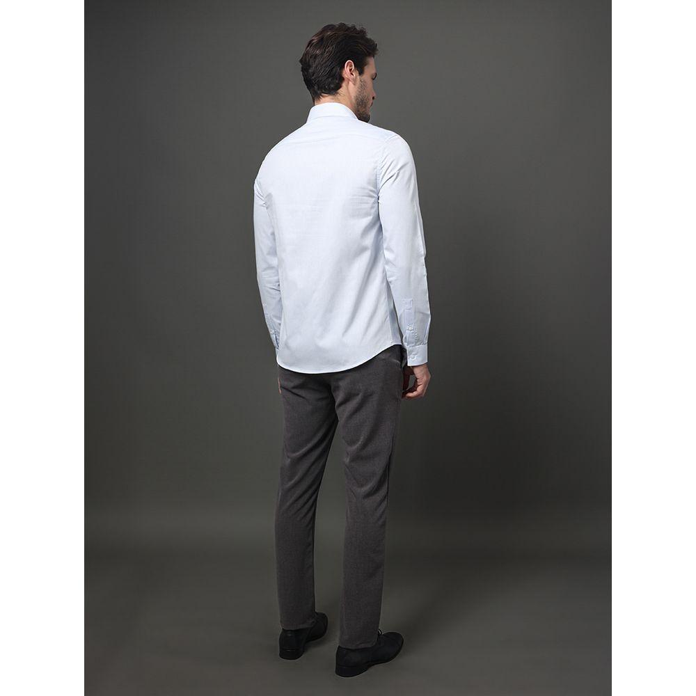 Camisa Masculina Slim Fio 50 Calvin Klein - Azul Claro - 2