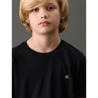 Camiseta Menino Bordado Calvin Klein Jeans - Preto