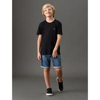 Camiseta Menino Bordado Calvin Klein Jeans - Preto - 5