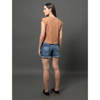 Blusa Feminina Pregas Ombro Calvin Klein Jeans - Havana - 2