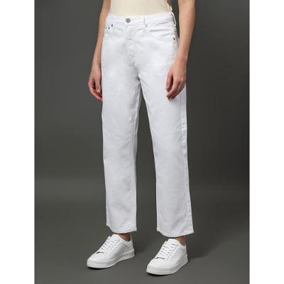 Calça Feminina Cropped Straight Calvin Klein - Branco