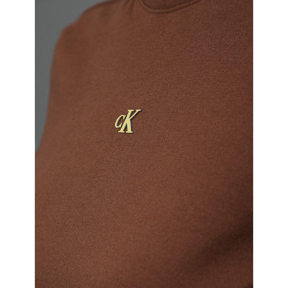 Camiseta Feminina Relevo Multicor Calvin Klein Jeans - Marrom - 4