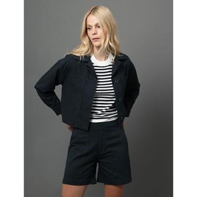 Jaqueta Feminina Linho Texturizado Calvin Klein - Marinho