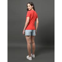 Camiseta Feminina Reissue Centralizado Calvin Klein Jeans - Vermelho - 2