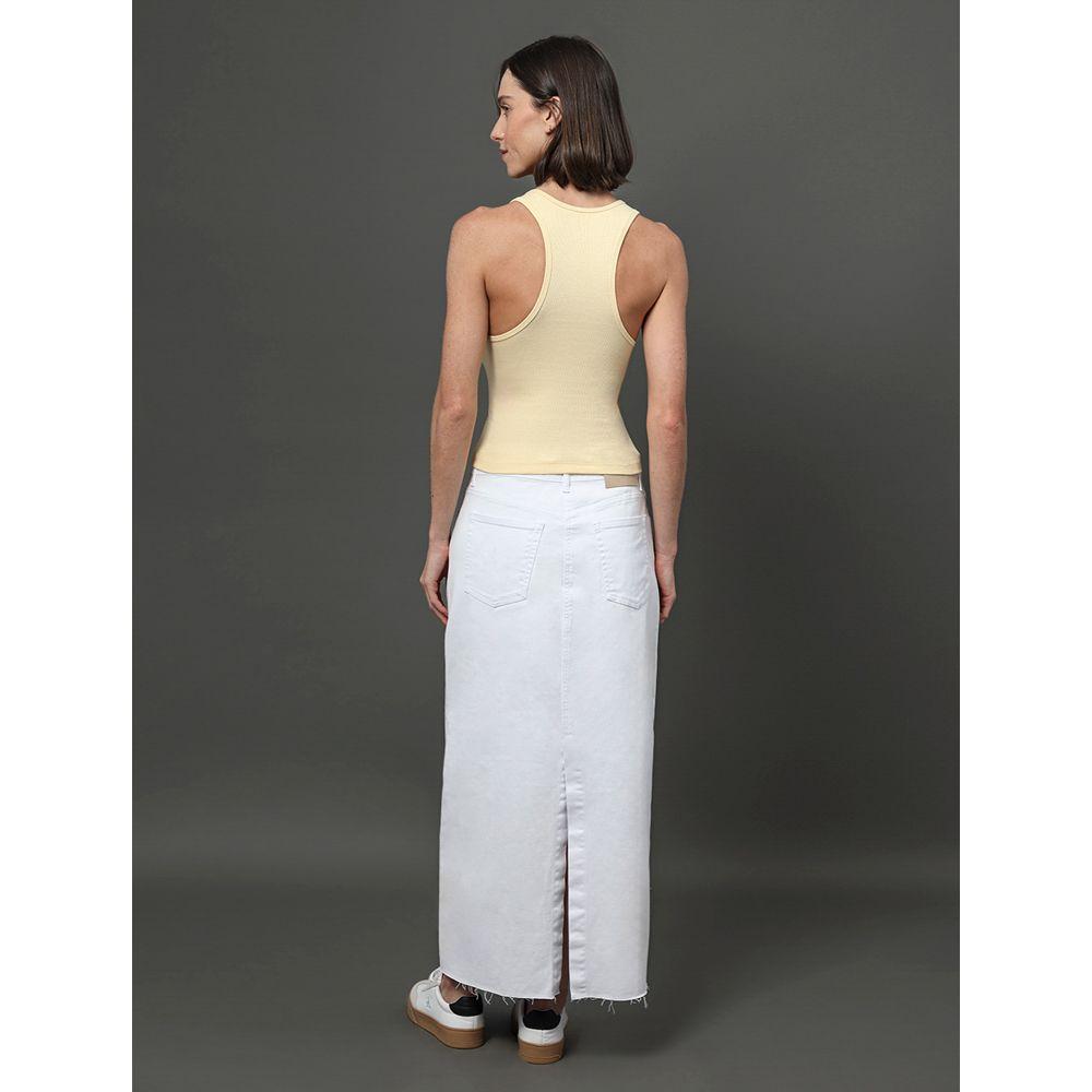 Regata Feminina Nadador Ribana Calvin Klein Jeans - Amarelo Manteiga - 2