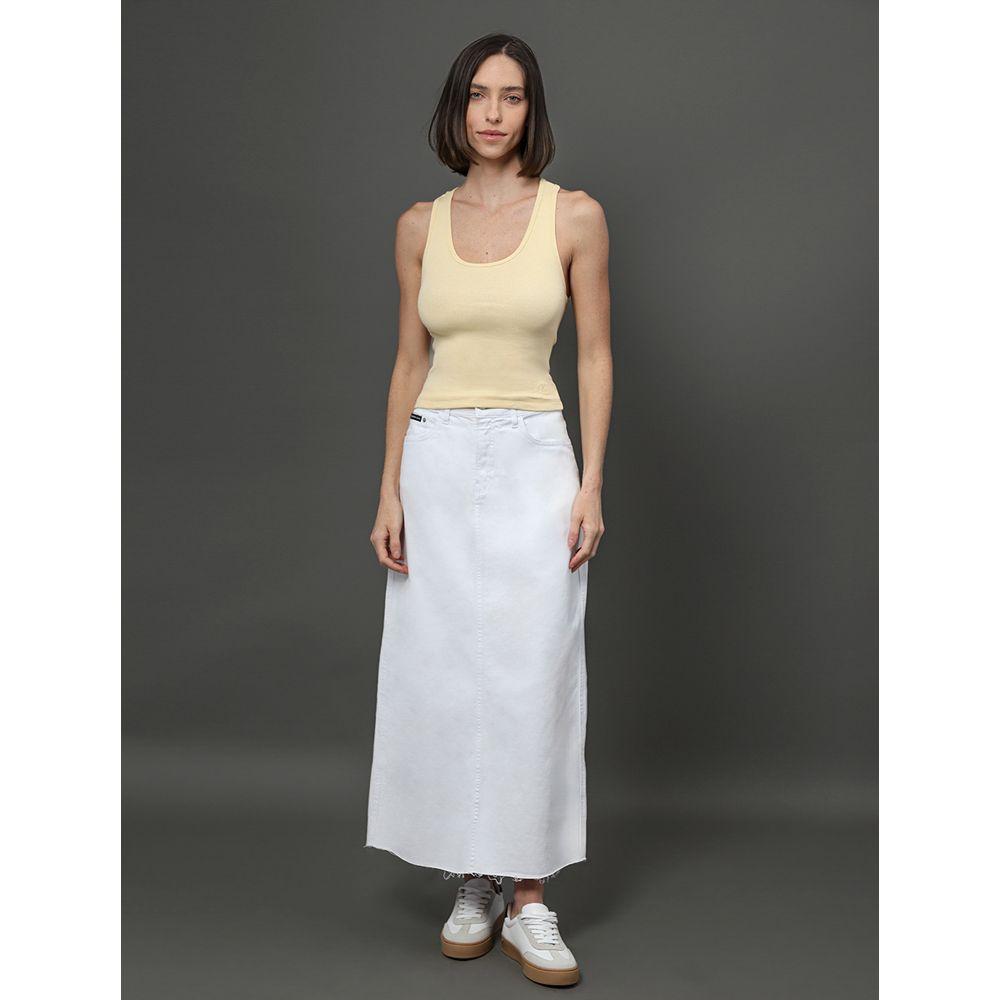 Regata Feminina Nadador Ribana Calvin Klein Jeans - Amarelo Manteiga - 3