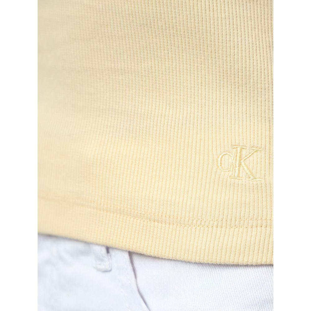 Regata Feminina Nadador Ribana Calvin Klein Jeans - Amarelo Manteiga - 4