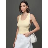 Regata Feminina Nadador Ribana Calvin Klein Jeans - Amarelo Manteiga - 5