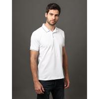 Polo Masculina Etiqueta Calvin Klein Jeans - Branco - 1