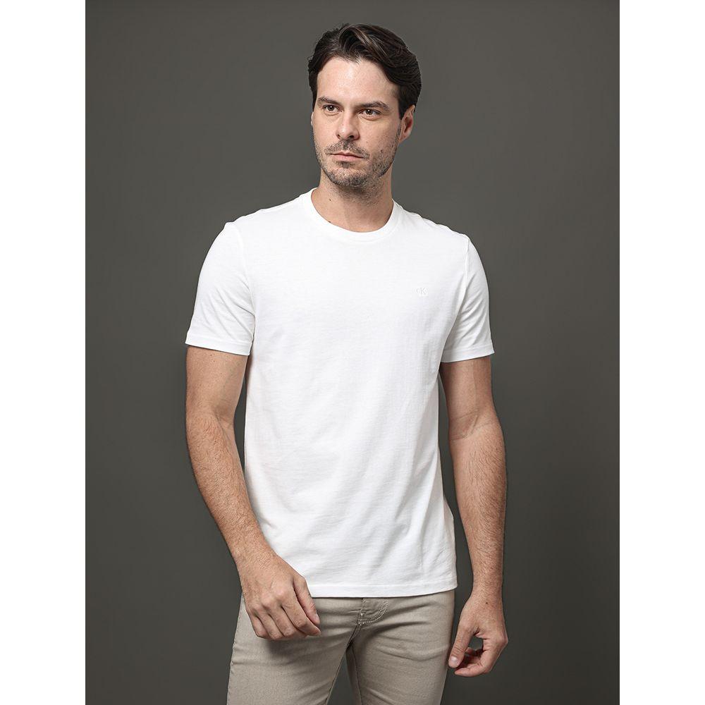 Camiseta Mc Basica Smooth Cotton - Branco - 1