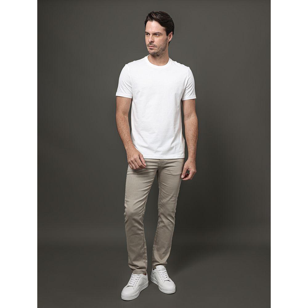 Camiseta Mc Basica Smooth Cotton - Branco - 3