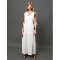 Vestido Feminino Longo de Laise Calvin Klein - Branco - 1