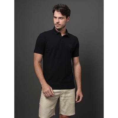 Polo Masculina Piquet Carmel Calvin Klein - Preto