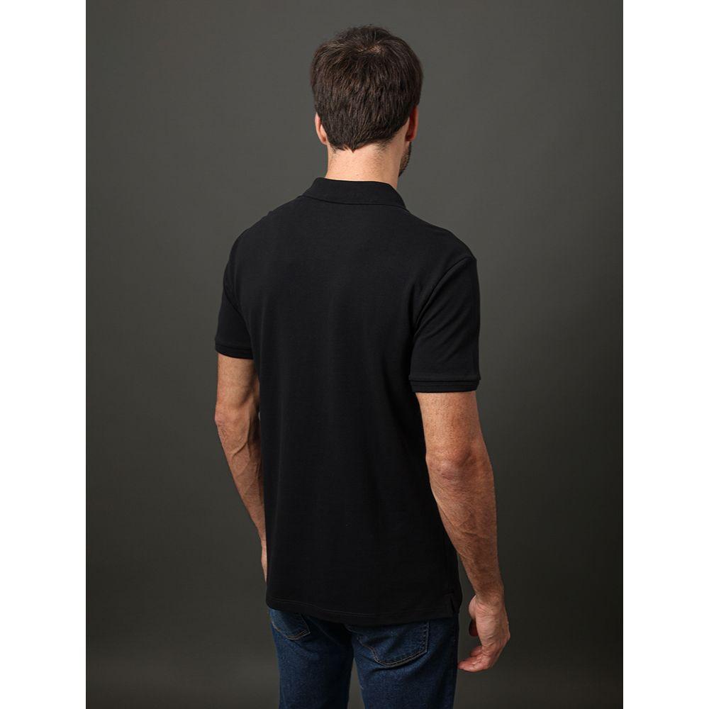 Polo Masculina Textura Calvin Klein Jeans - Preto - 2