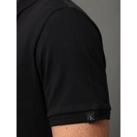Polo Masculina Textura Calvin Klein Jeans - Preto