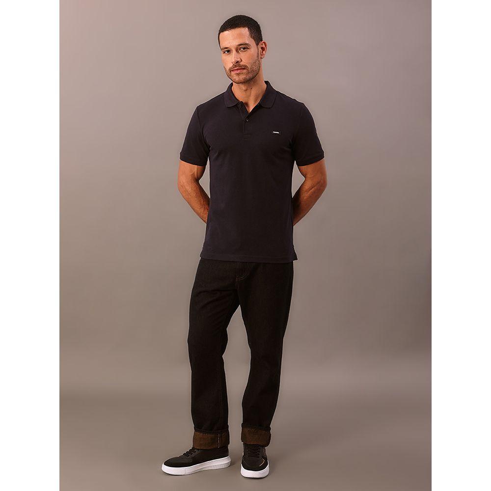 Polo Masculina Slim Piquet Calvin Klein - Marinho - 1