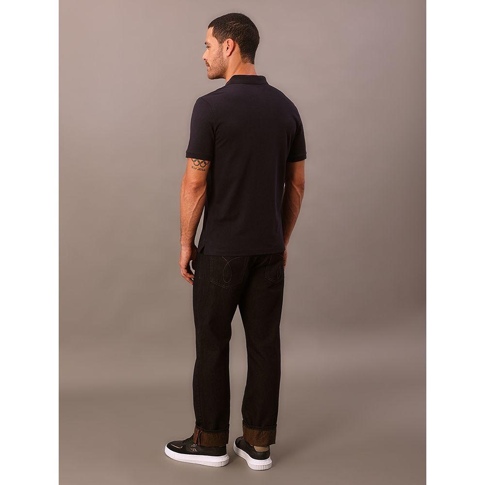 Polo Masculina Slim Piquet Calvin Klein - Marinho - 4