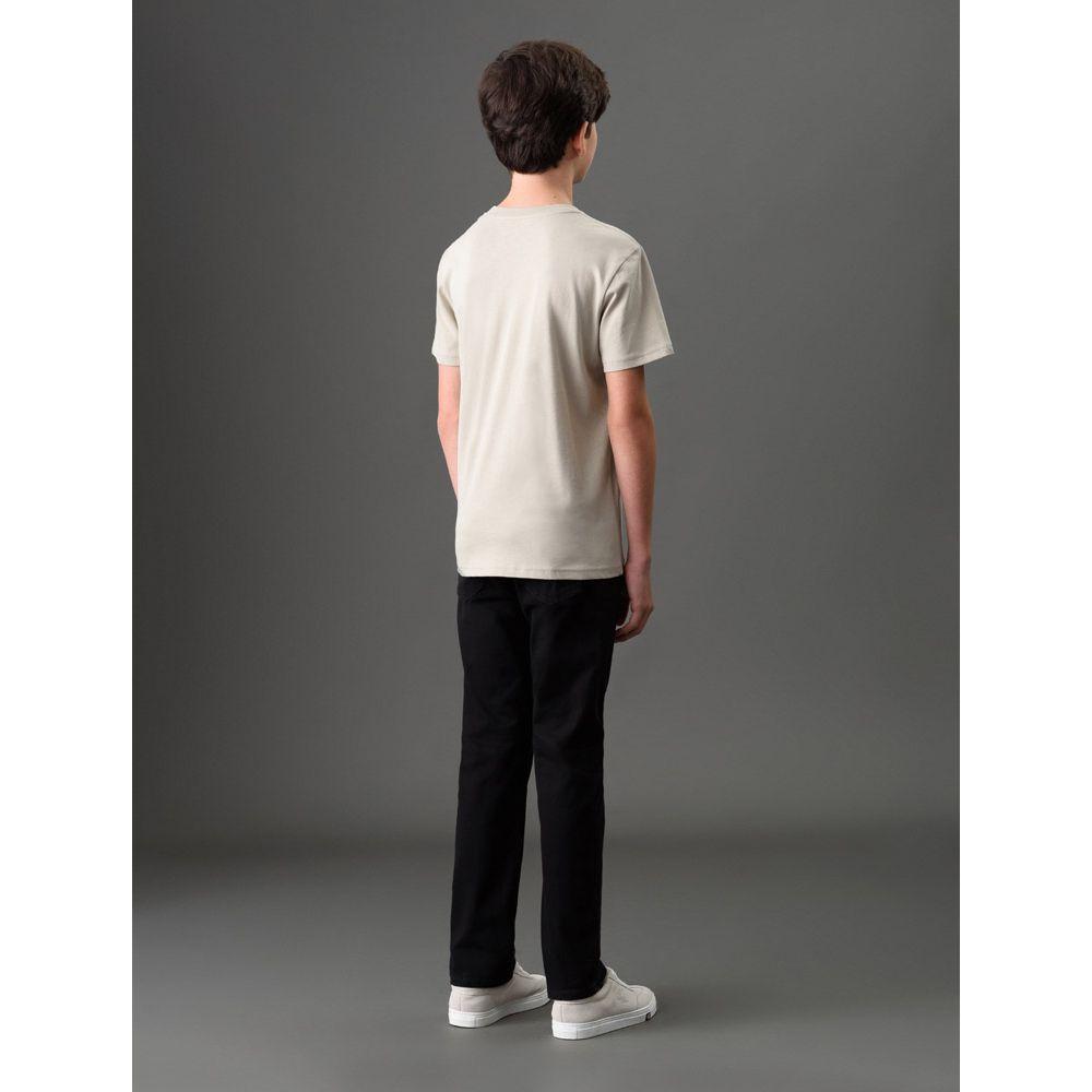 Camiseta Menino Rubber Patch Calvin Klein Jeans - Caqui Claro - 2