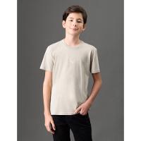 Camiseta Menino Rubber Patch Calvin Klein Jeans - Caqui Claro - 5