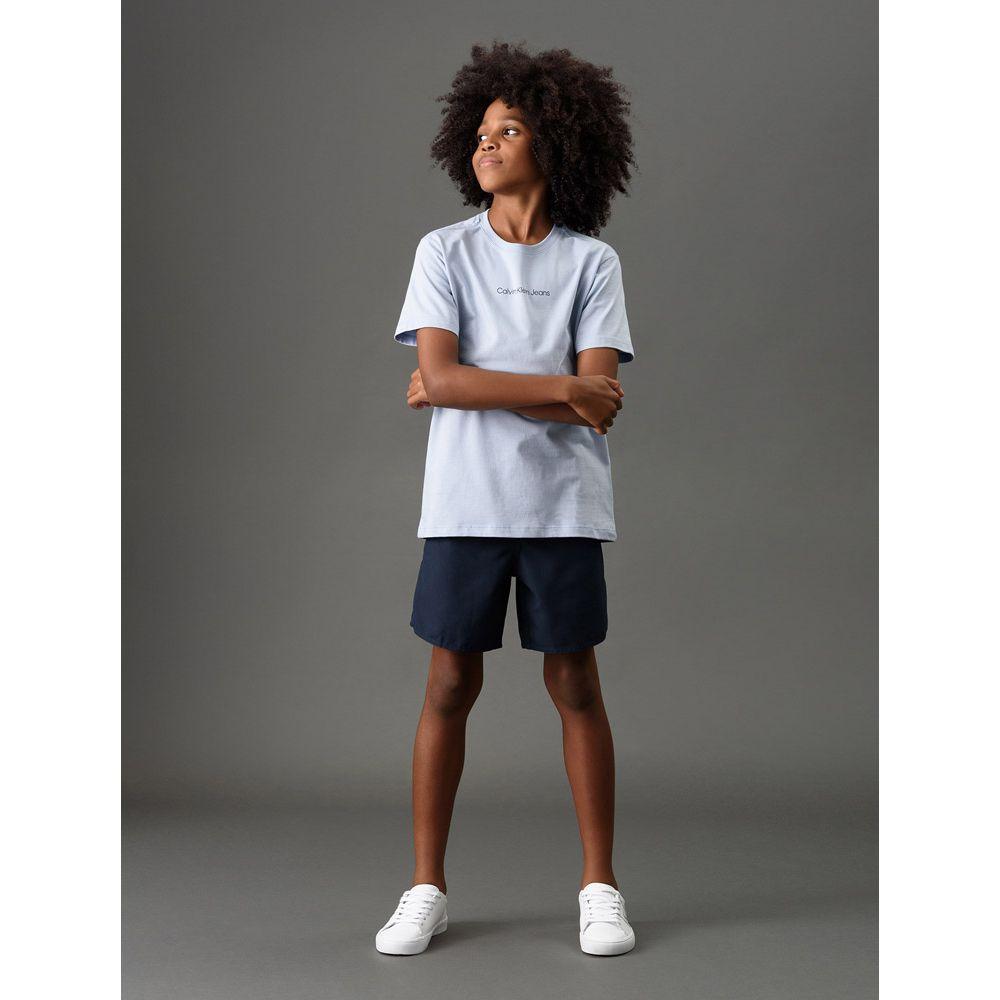 Camiseta Menino Logo Centralizado Calvin Klein Jeans - Lavanda - 3