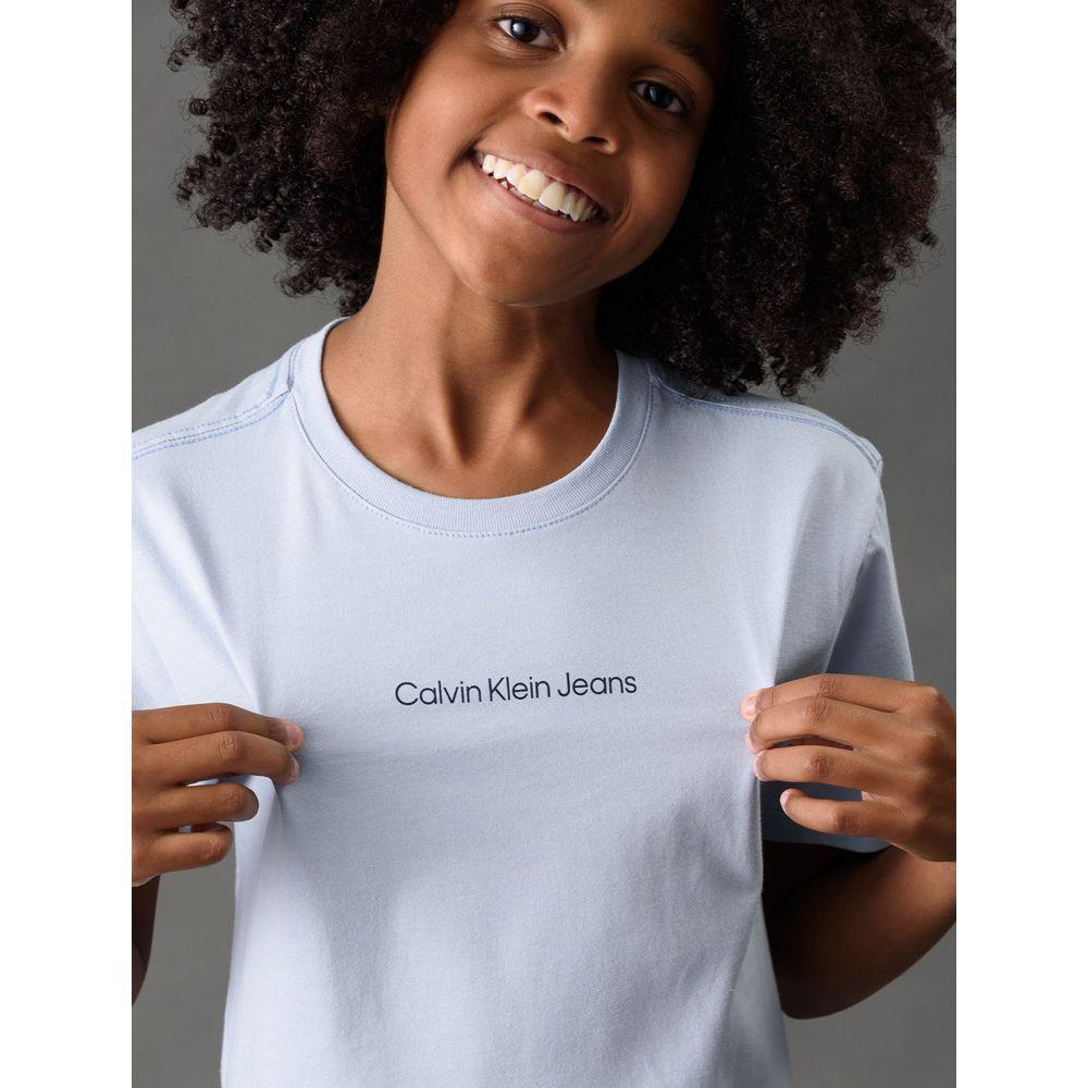 Camiseta Menino Logo Centralizado Calvin Klein Jeans - Lavanda - 4