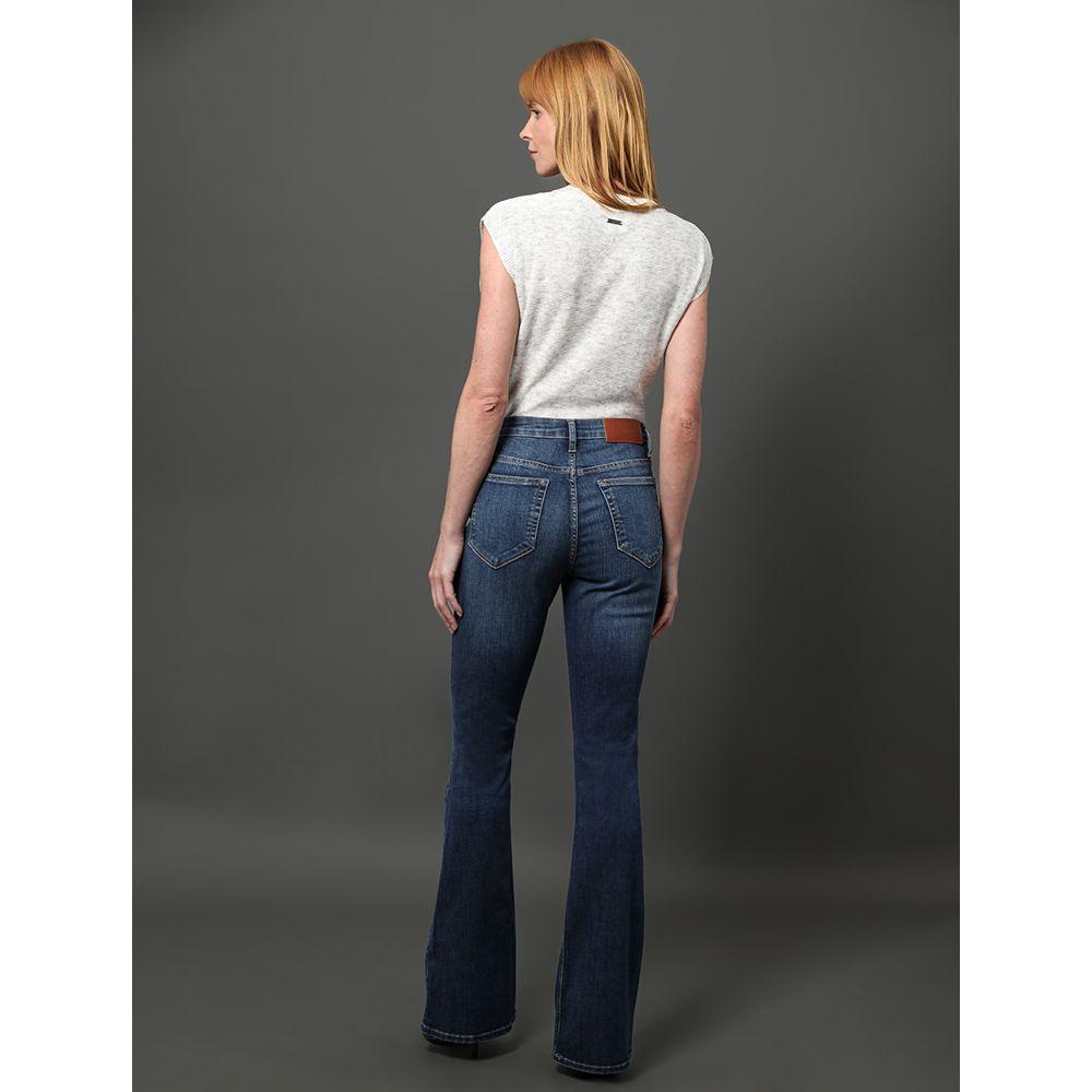 Calça Jeans Feminina Flare 5 Pockets Calvin Klein - Azul Médio - 2