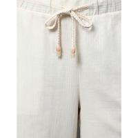 Calça Feminina Wide Leg Com Listras Calvin Klein - Branco