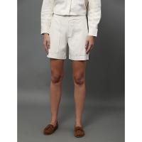 Bermuda Feminina Linho Texturizado Calvin Klein - Off White - 1