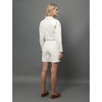 Bermuda Feminina Linho Texturizado Calvin Klein - Off White - 2