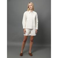 Bermuda Feminina Linho Texturizado Calvin Klein - Off White - 3