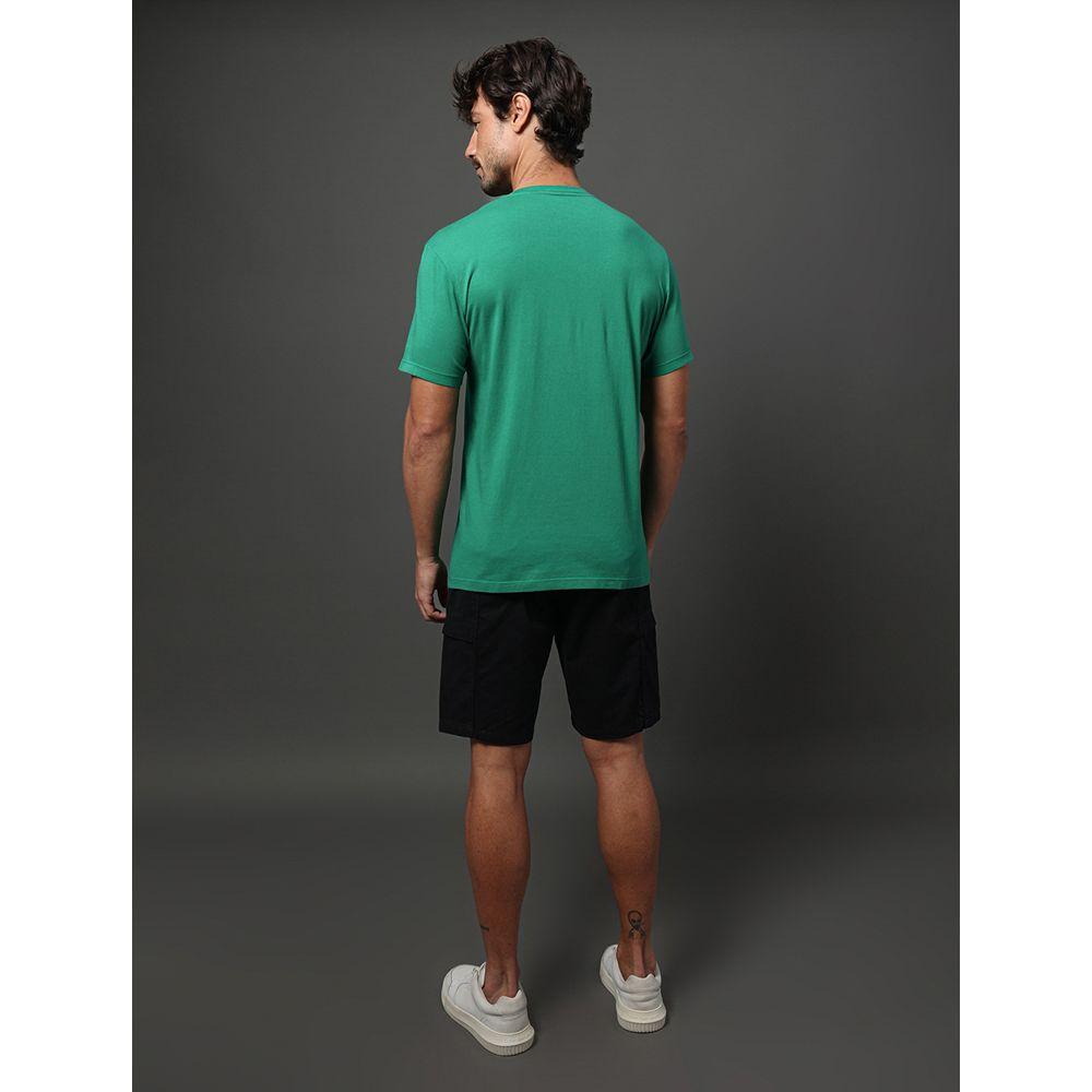 Camiseta Masculina Re Issue Calvin Klein Jeans - Verde Médio - 2