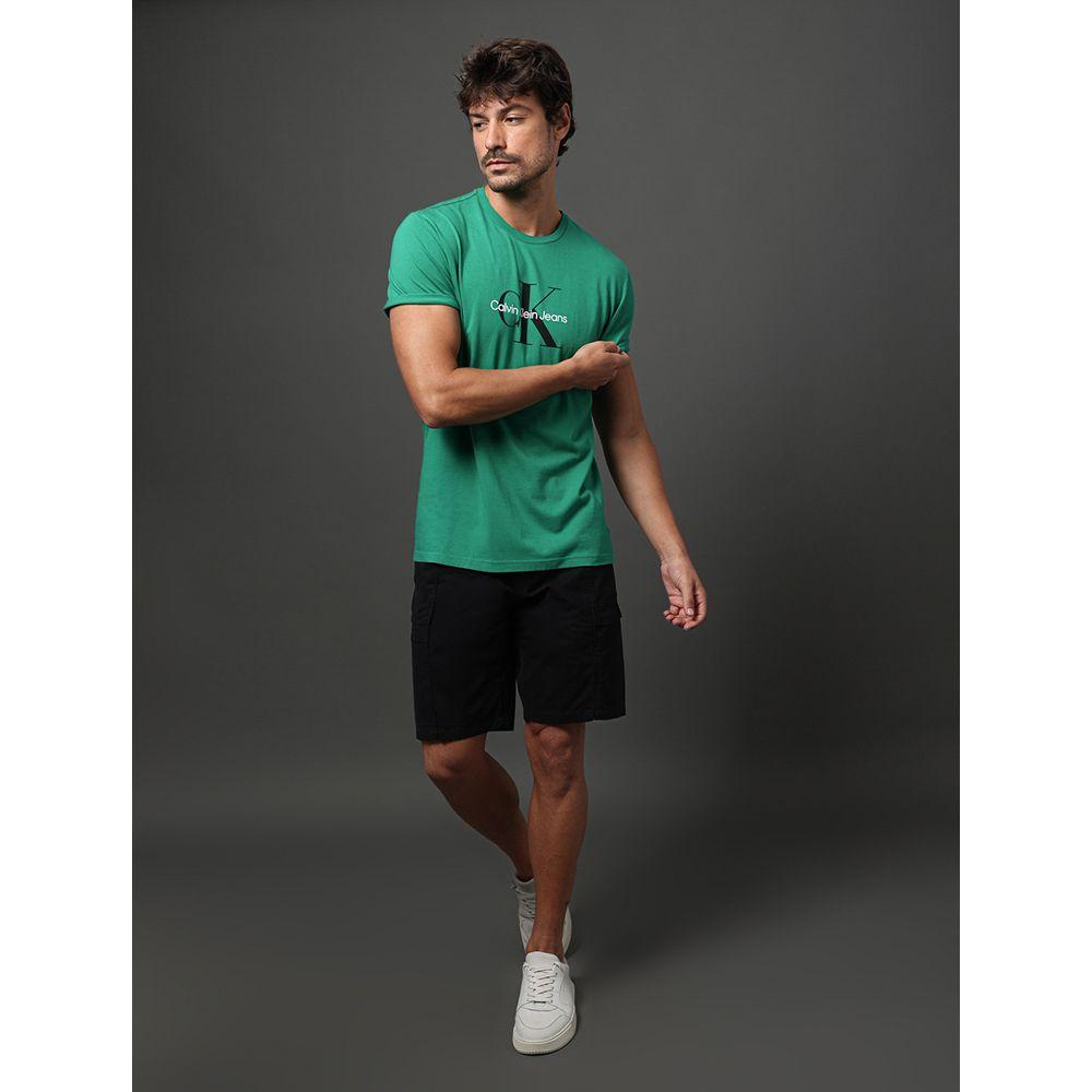 Camiseta Masculina Re Issue Calvin Klein Jeans - Verde Médio - 5