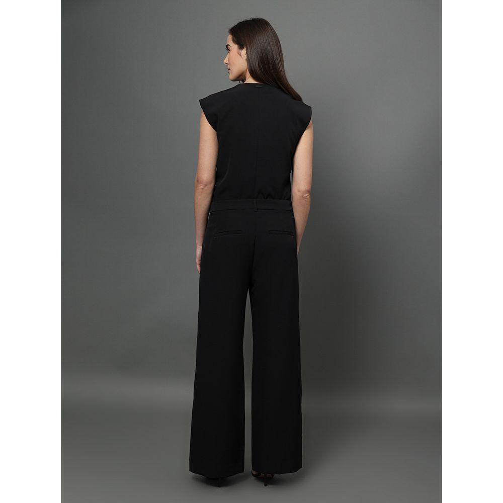 Calça Feminina Alfaiataria Wide Leg Calvin Klein - Preto - 2