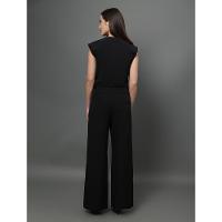 Calça Feminina Alfaiataria Wide Leg Calvin Klein - Preto - 2