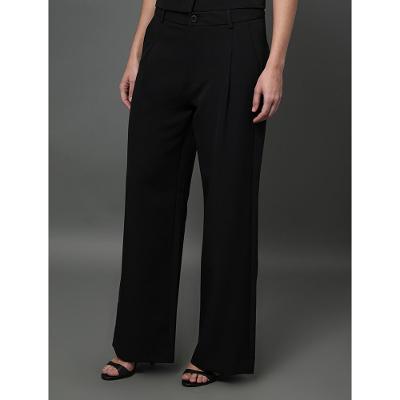 Calça Feminina Alfaiataria Wide Leg Calvin Klein - Preto