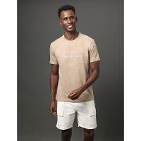 Camiseta Masculina Embossed Calvin Klein Jeans - Caqui Medio - 5