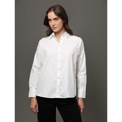Camisa Feminina Com Bordado Calvin Klein Jeans - Branco
