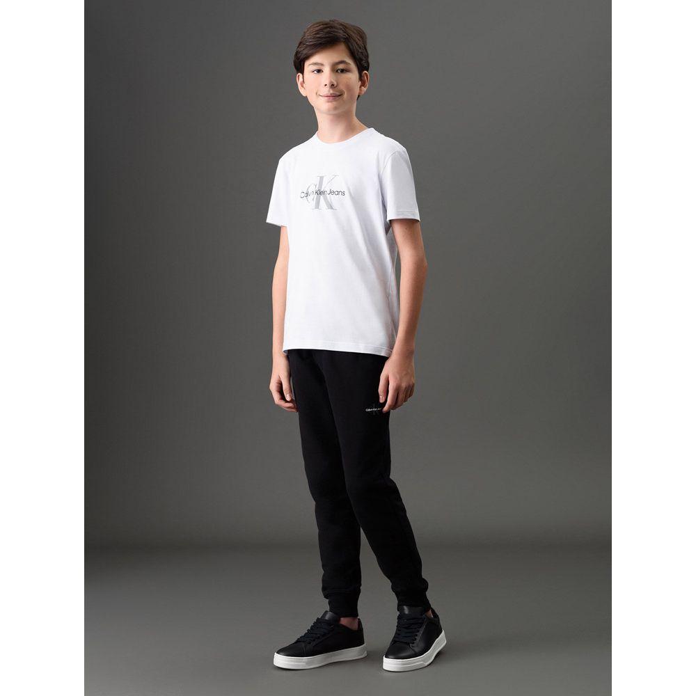 Calça Menino Moletom Re Issue Calvin Klein Jeans - Preto - 3