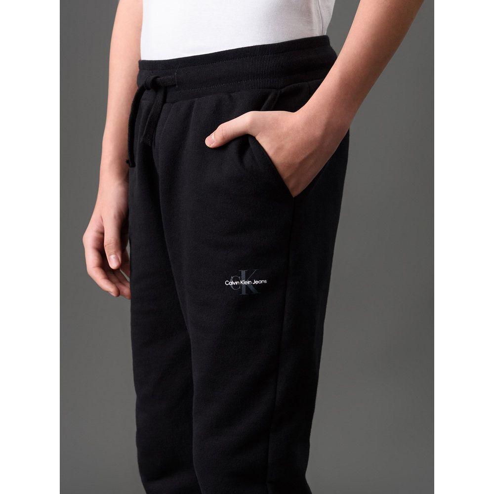 Calça Menino Moletom Re Issue Calvin Klein Jeans - Preto - 5