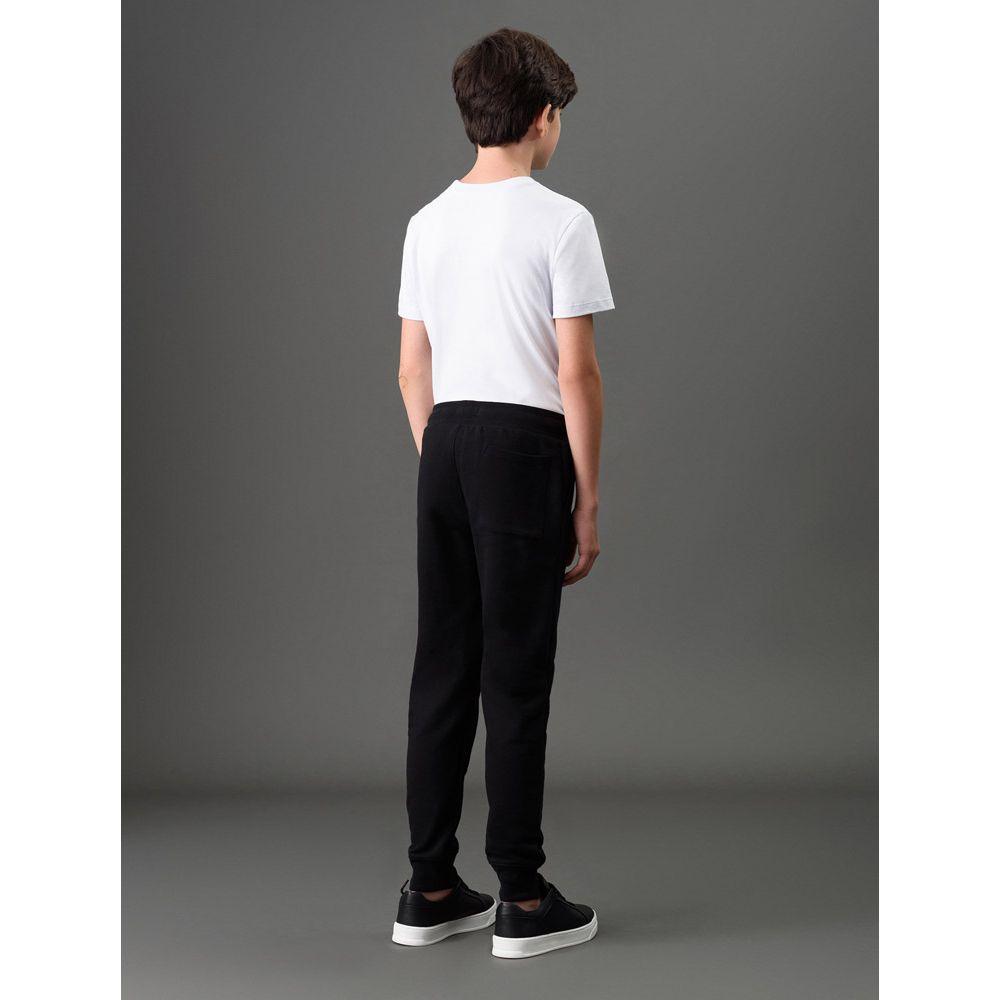 Calça Menino Moletom Re Issue Calvin Klein Jeans - Preto - 2