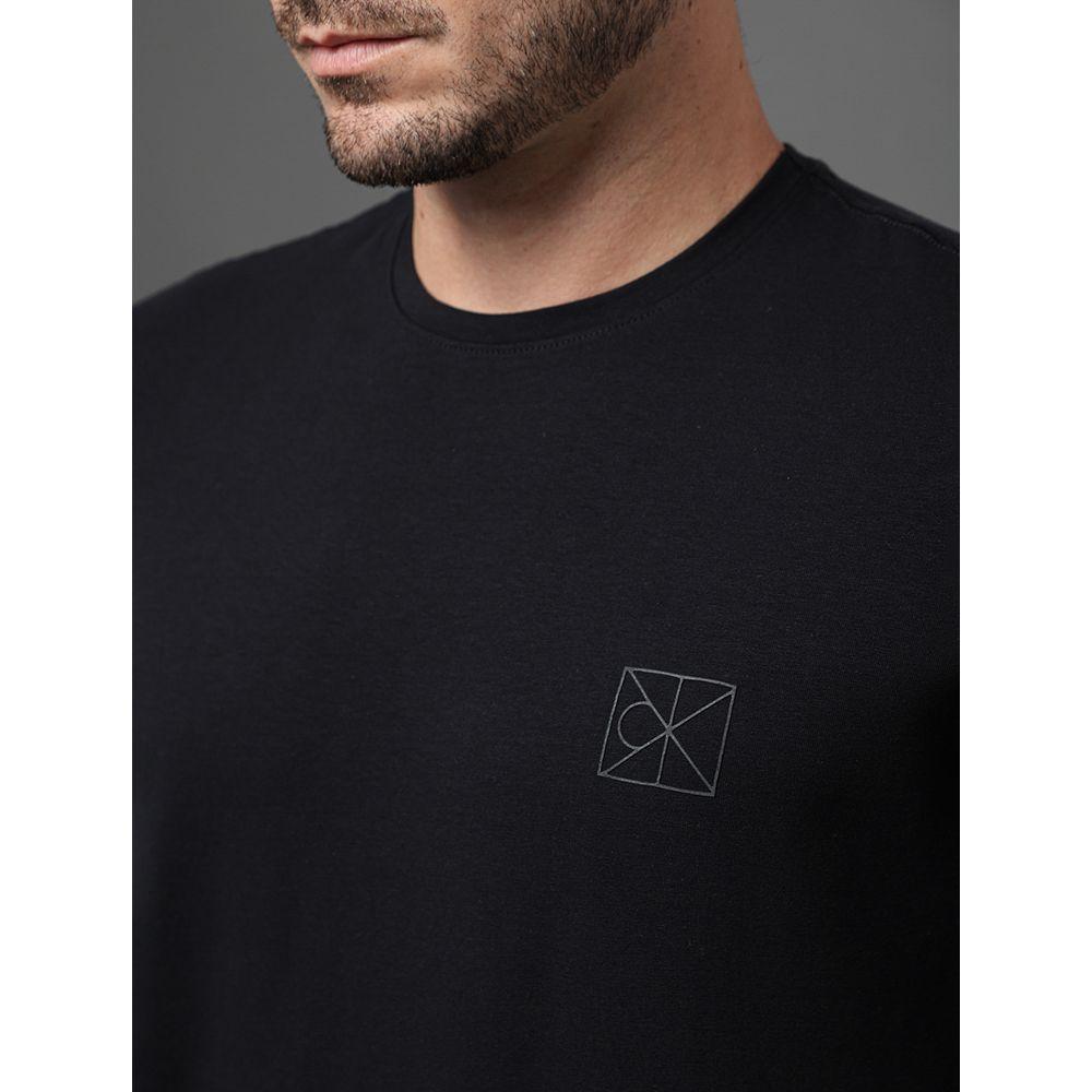 Camiseta Masculina Cotton Calvin Klein - Preto - 4