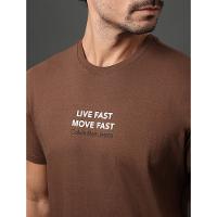 Camiseta Masculina Live Fast Calvin Klein Jeans - Marrom