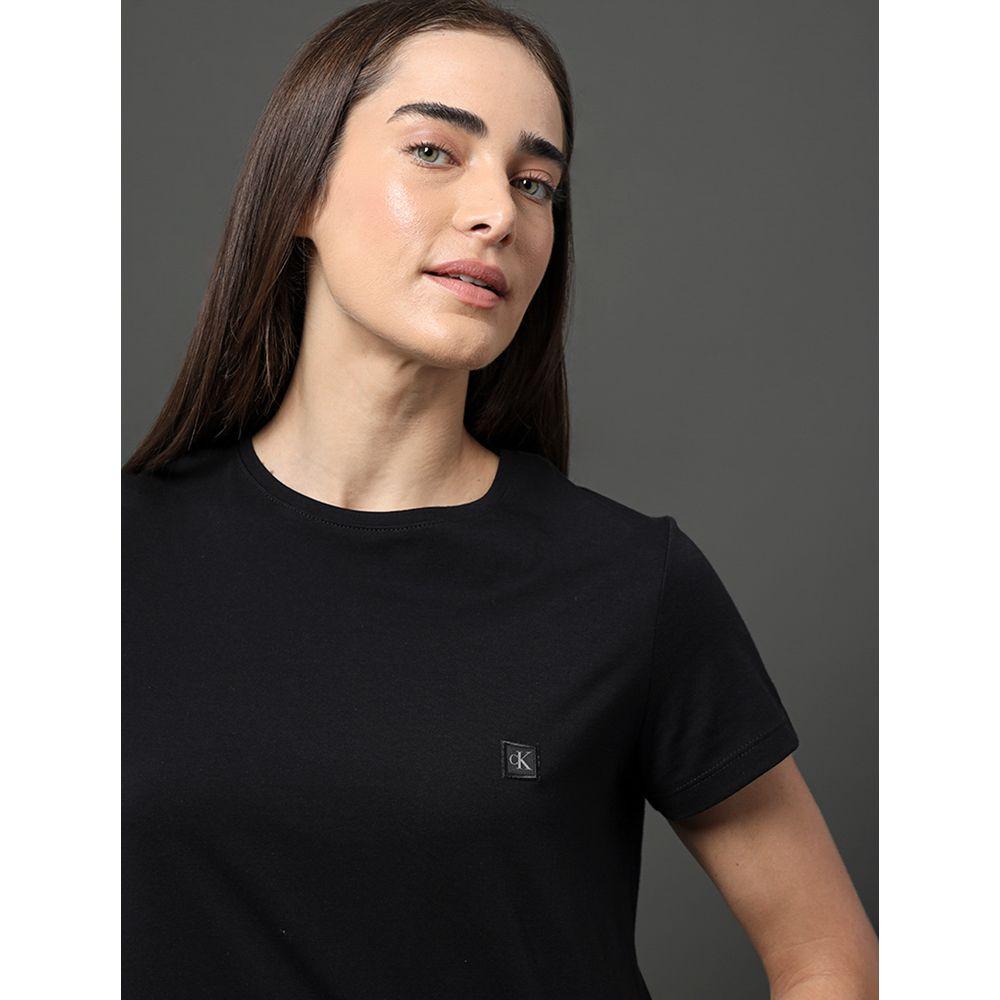 Camiseta Feminina Algodão Egípcio Calvin Klein Jeans - Preto - 4