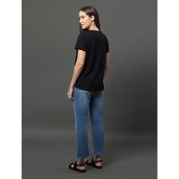Camiseta Feminina Algodão Egípcio Calvin Klein Jeans - Preto - 2